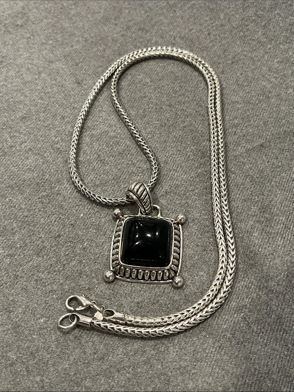 Premier Designs Faux Black Onyx Necklace